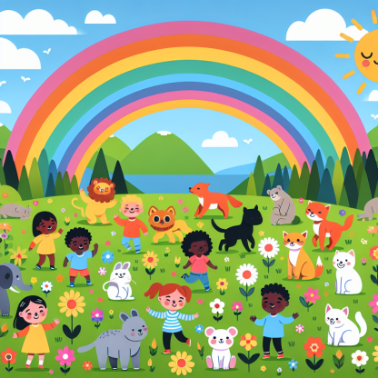 Rainbow Funland Paint By Diamond