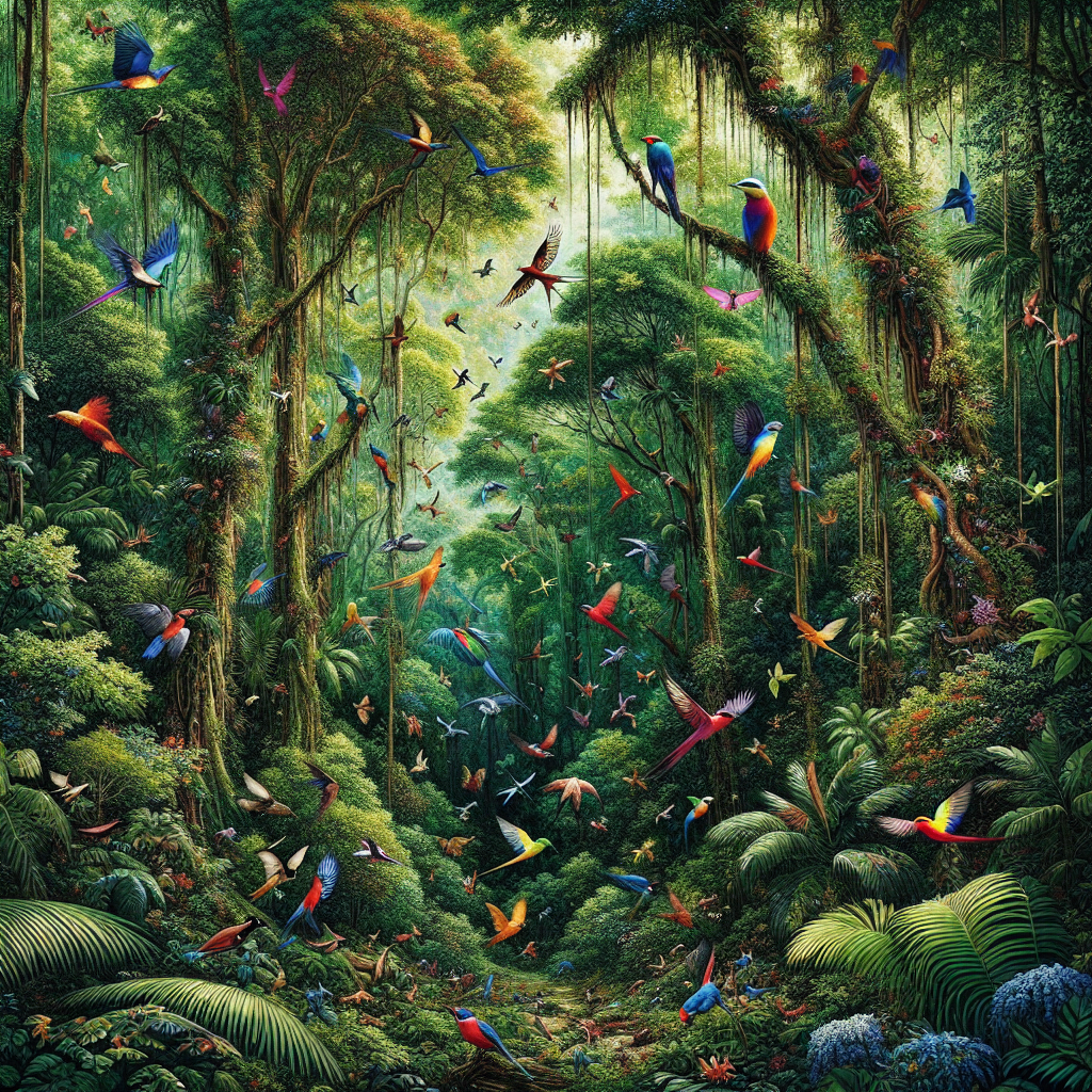 Tropical Rainforest Lullaby DIY Paint By Diamonds