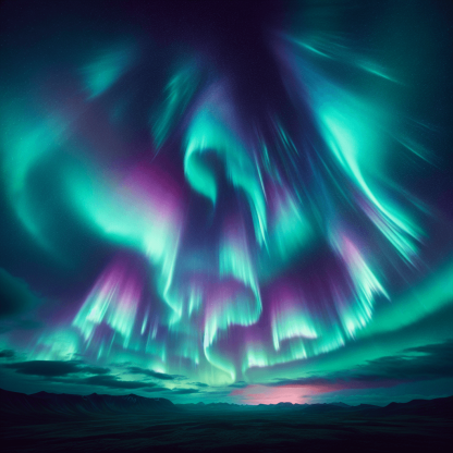 Glistening Aurora Borealis Painting Diamond Kit