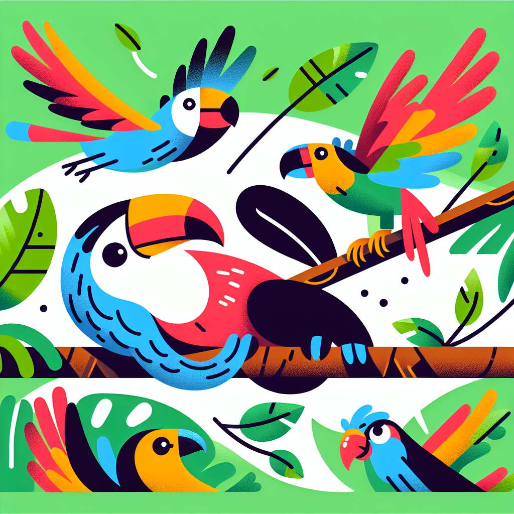 Colorful Jungle Animals Diamonded Painting Kits