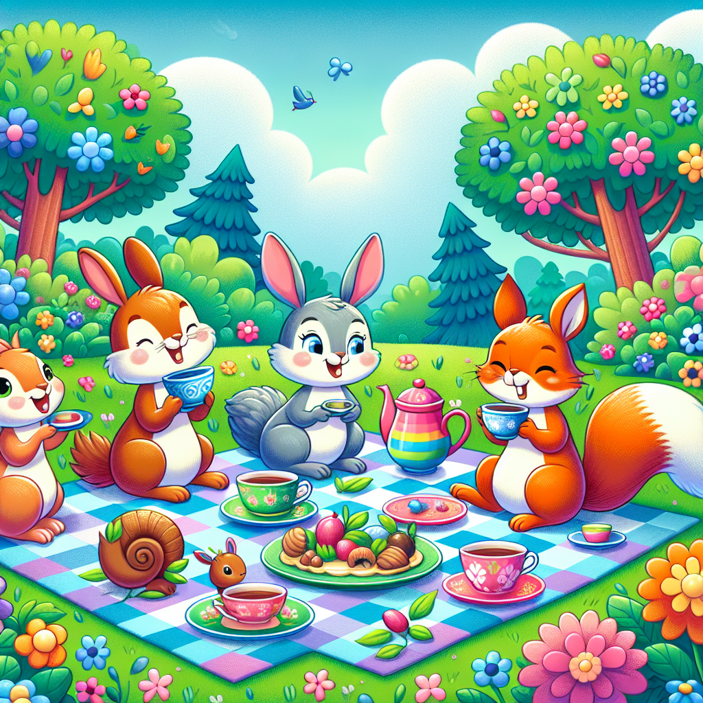 Merry Garden Tea Party Paint By Color