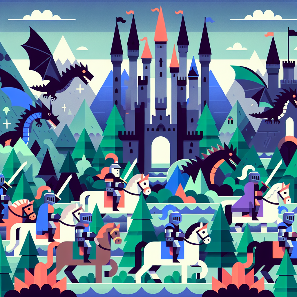 Royal Knights Adventure Painting By Diamonds Kit