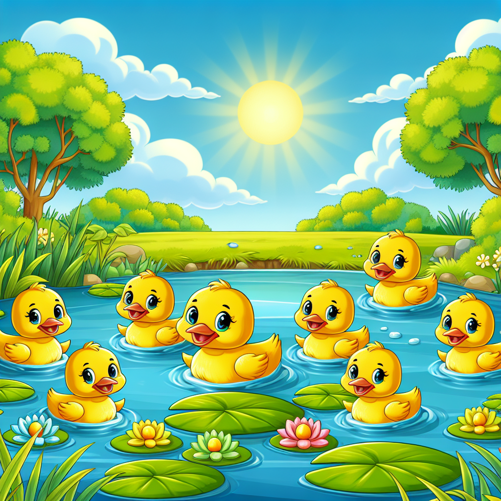 Delightful Ducklings Paint By Diamonds Art
