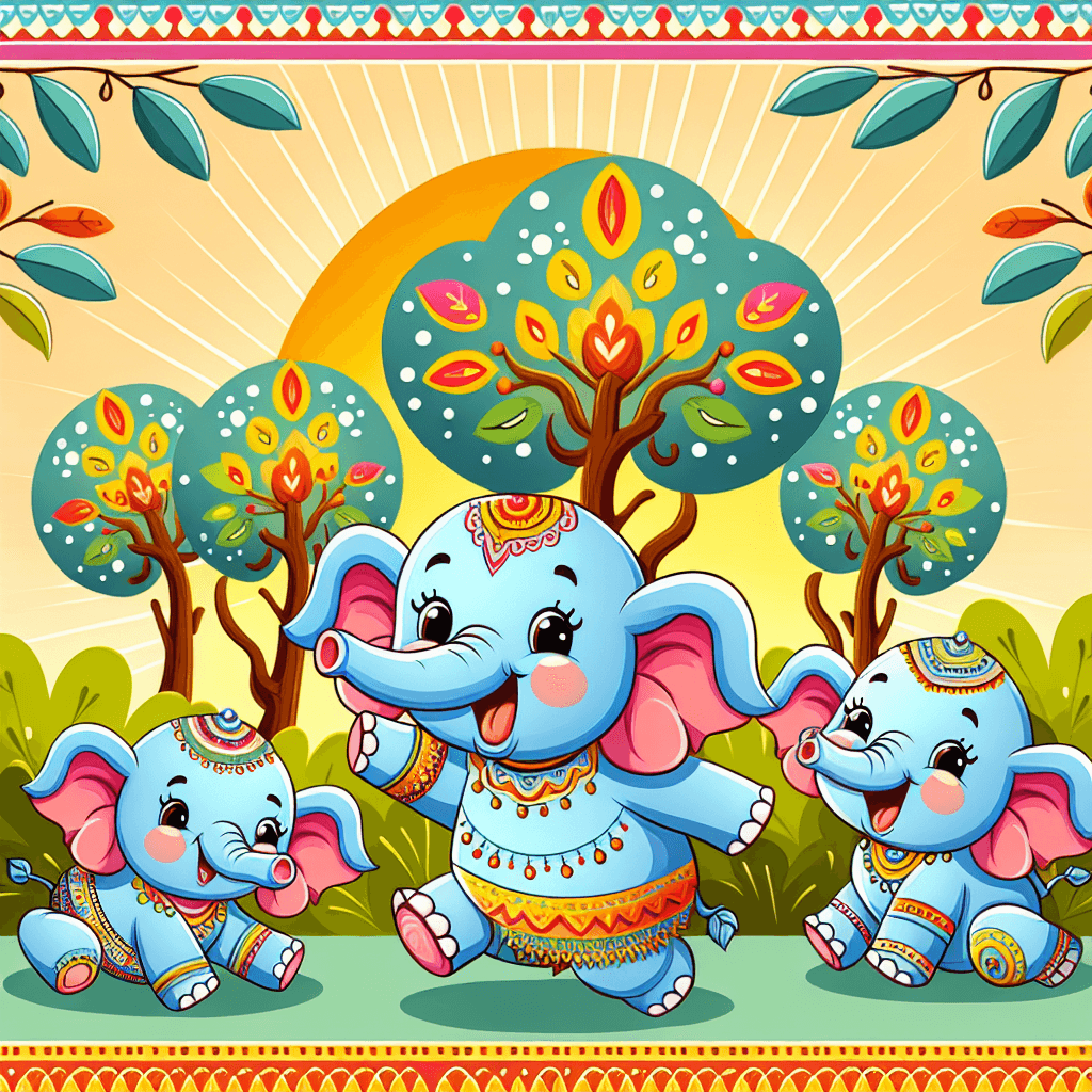 Bouncing Baby Elephants 5D DIY Paint By Diamond Kit – Original Paint By ...