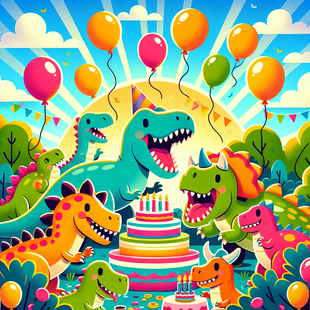 Dinosaur Party Extravaganza Diamonded Painting Kits
