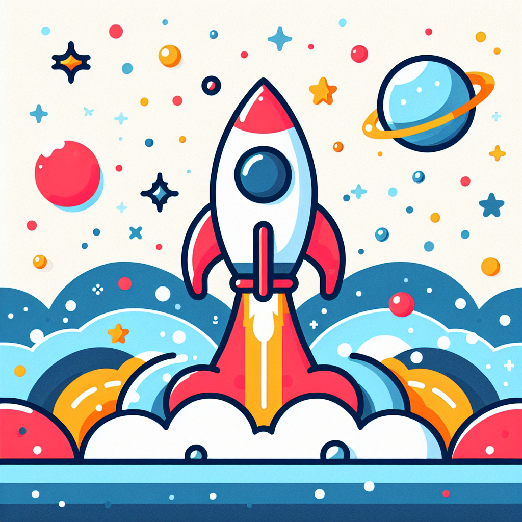 Space Rocket Launch Paint By Diamonds