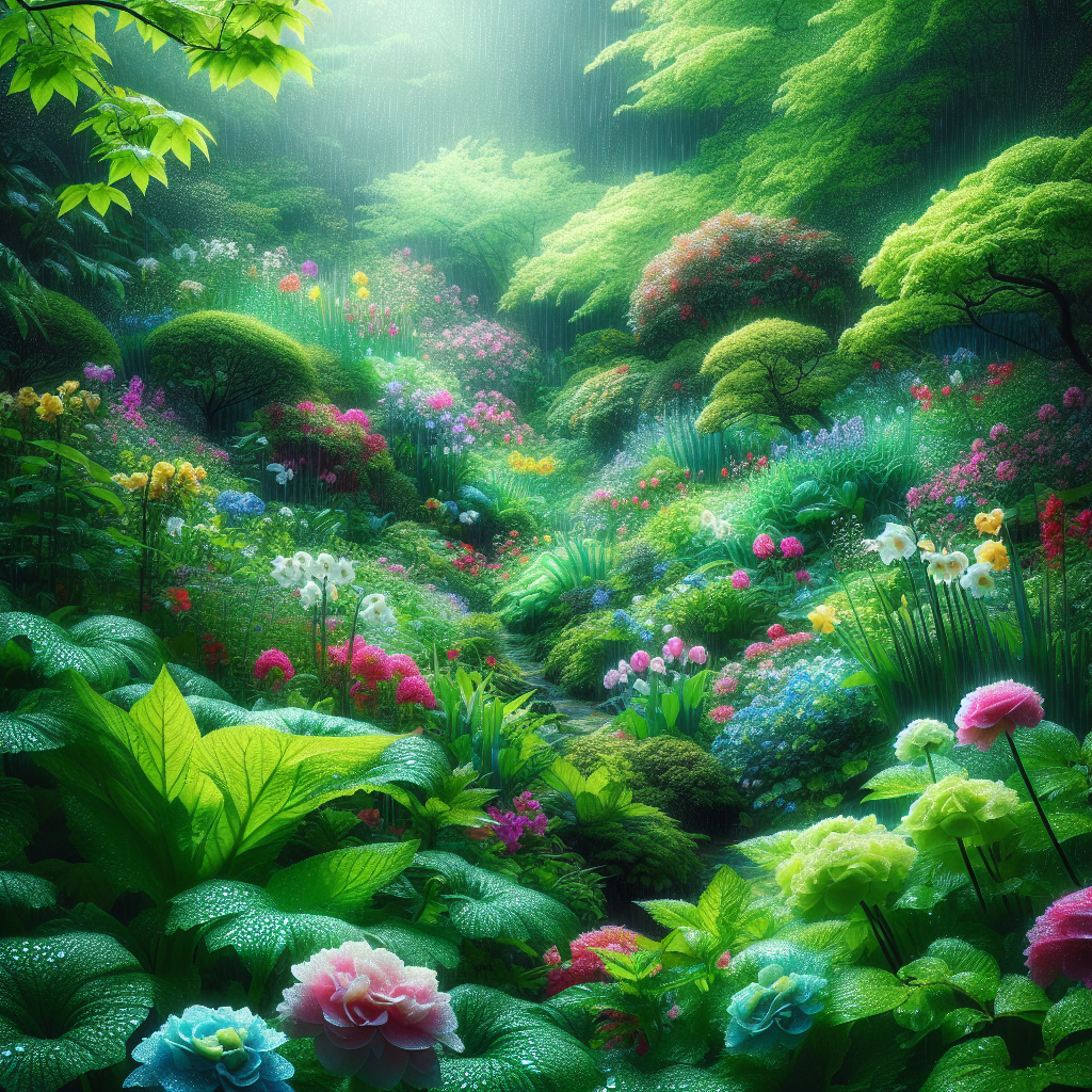 Spring Rainfall Enchantment DIY Paint By Diamonds