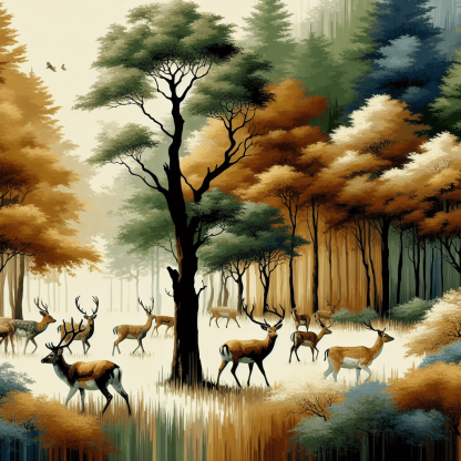 Deer Forest Whisper Paint By Diamonds