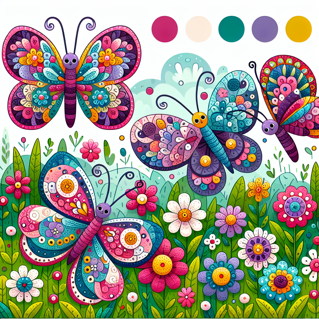 Magical Butterfly Enclave Paint By Color