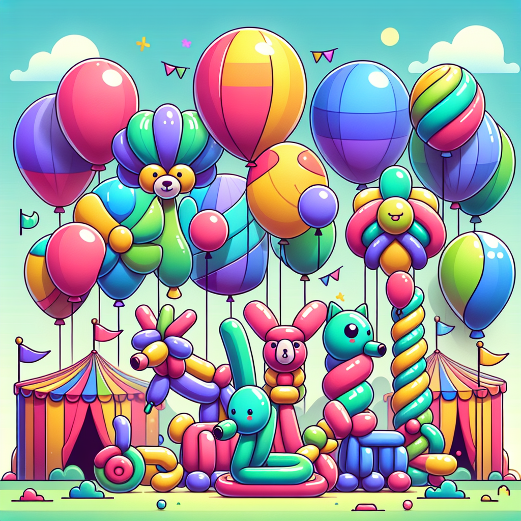 Balloon Animal Carnival Paint By Diamond