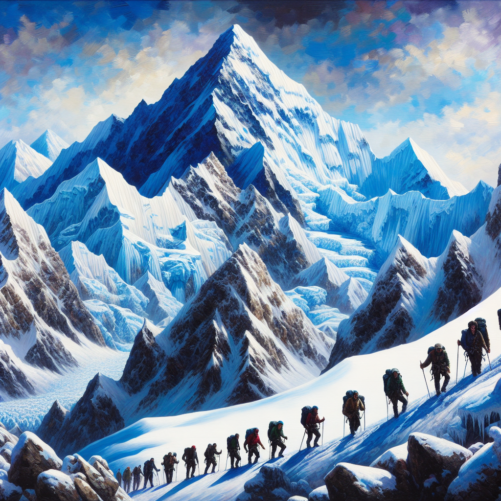 Snowy Mountain Ascent DIY Paint By Diamonds