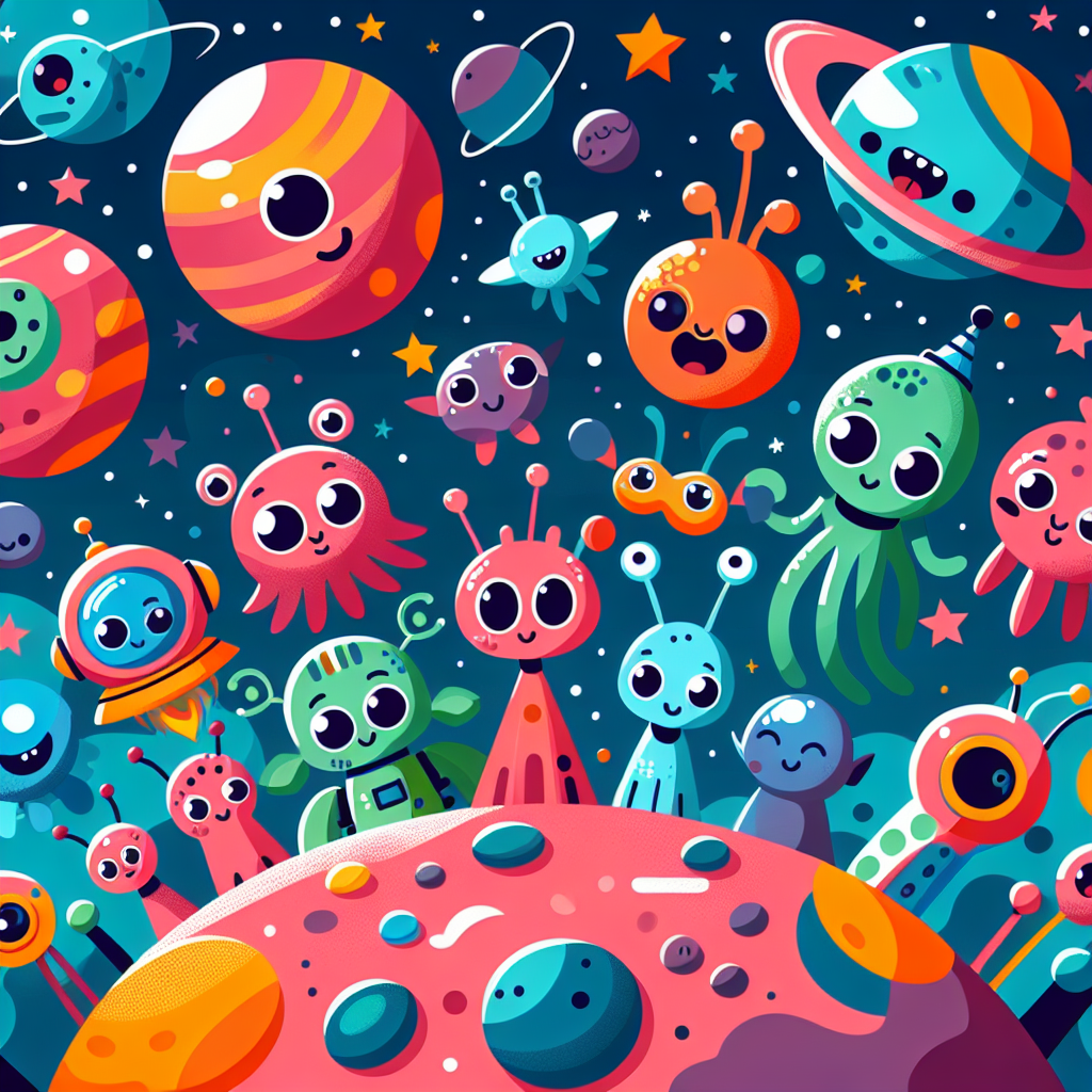 Curious Space Aliens Paint By Diamond