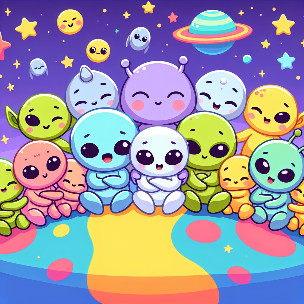 Cosmic Cuddle Party Painting Diamond Kit