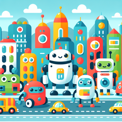 Robot's Robo-Town Paint By Diamonds