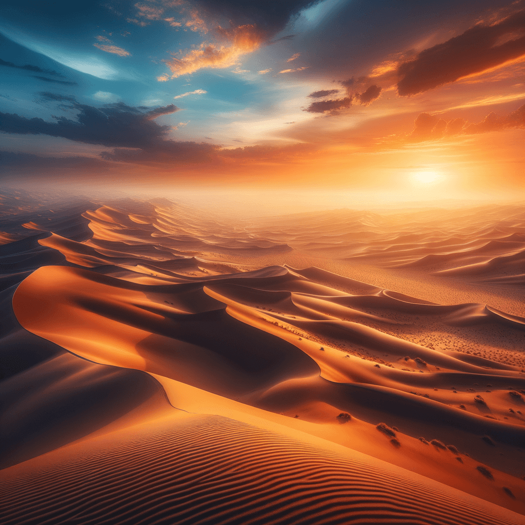 Sunny Desert Landscape Paint By Color