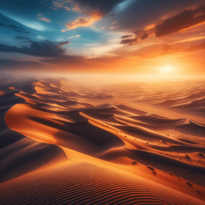 Sunny Desert Landscape Paint By Color