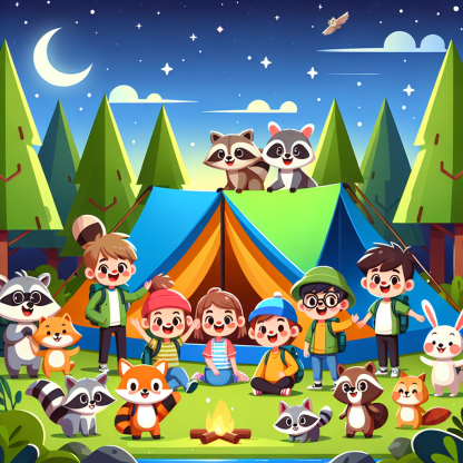 Cozy Camping Fun Paint By Diamond