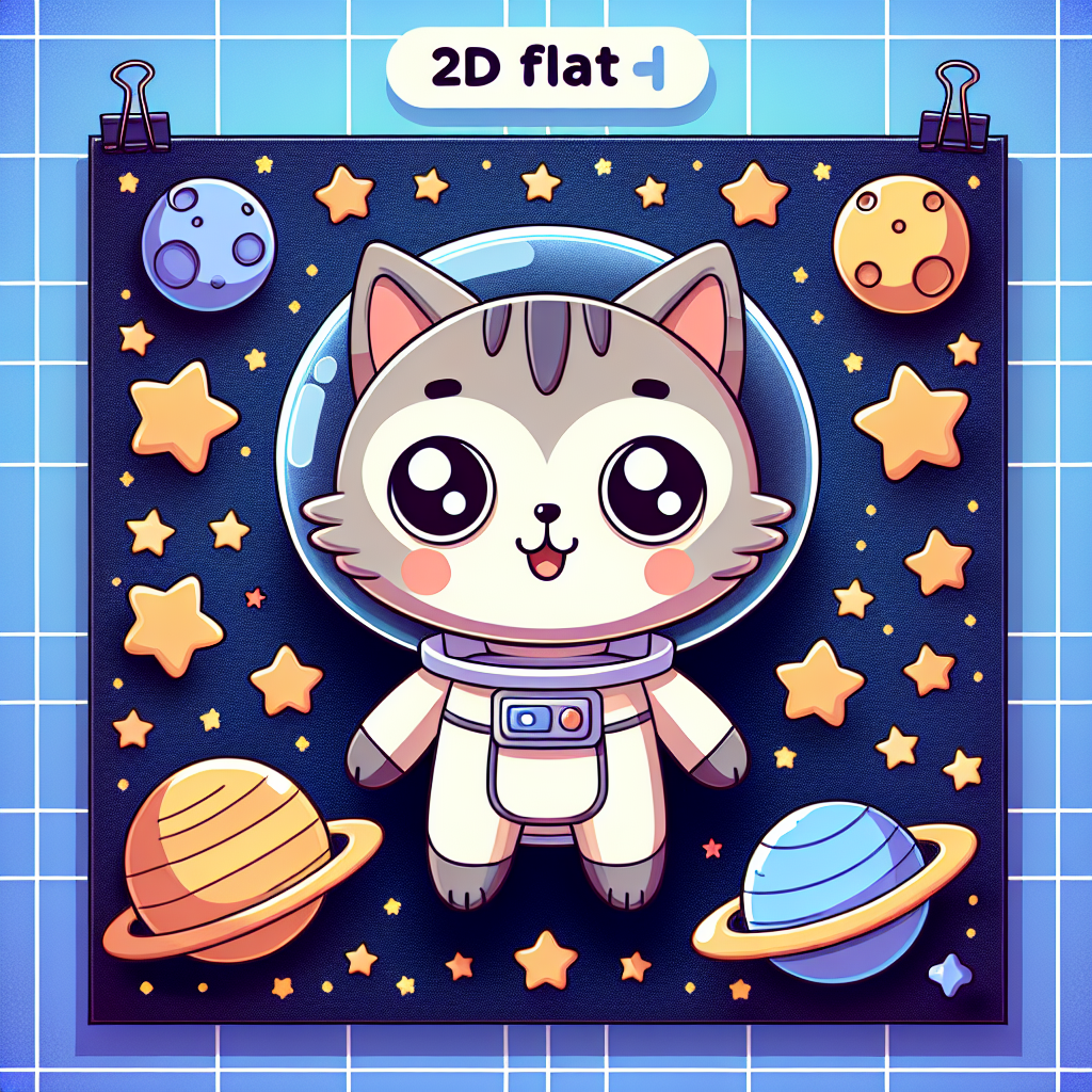 Astronaut Kitty Galaxy Journey Paint By Diamond