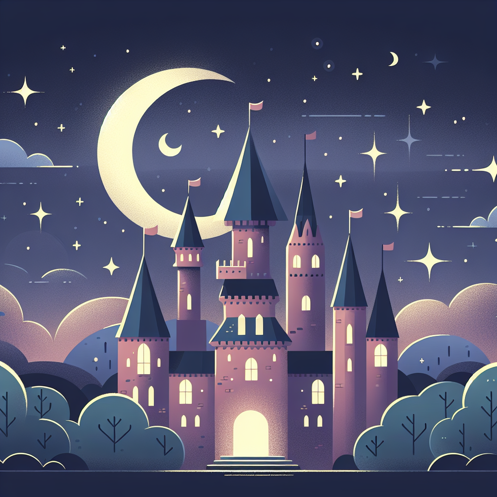 Moonlit Magical Castle Diamond Painting