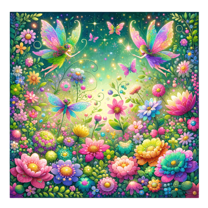 Enchanting Fairy Garden Diamonded Painting Kits