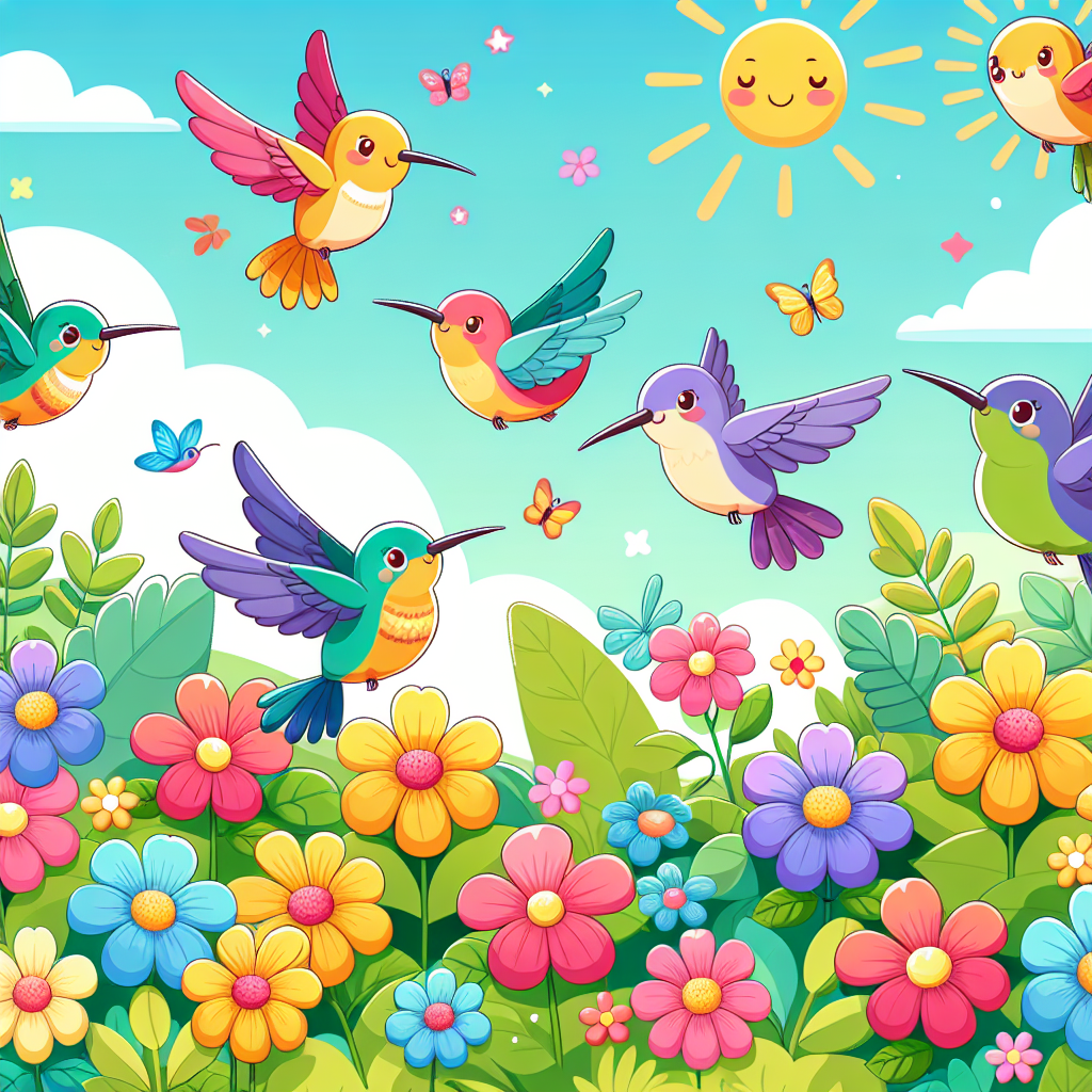 Happy Hummingbirds Paint By Color