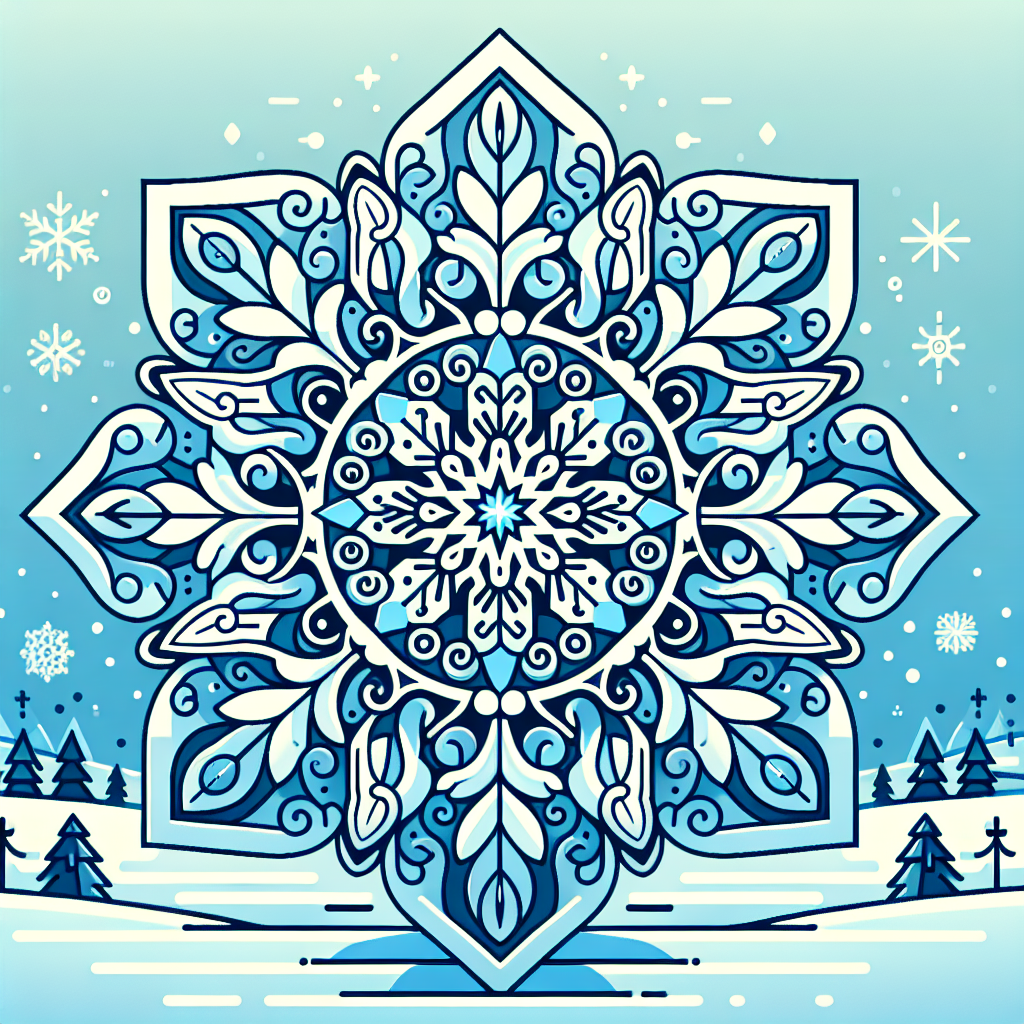 Festive Snowflake Painting By Diamonds Kit
