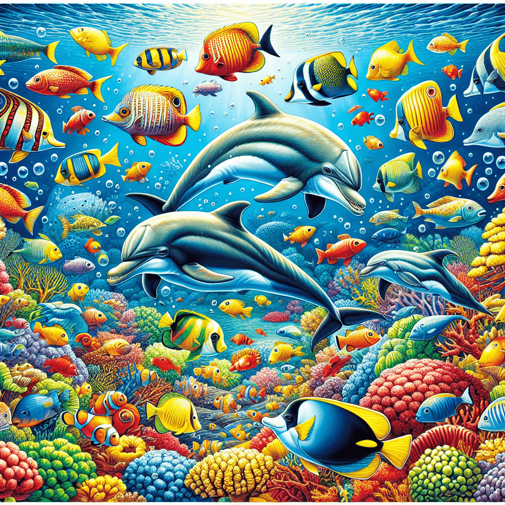 Colorful Underwater Fantasy Painting By Diamonds Kit