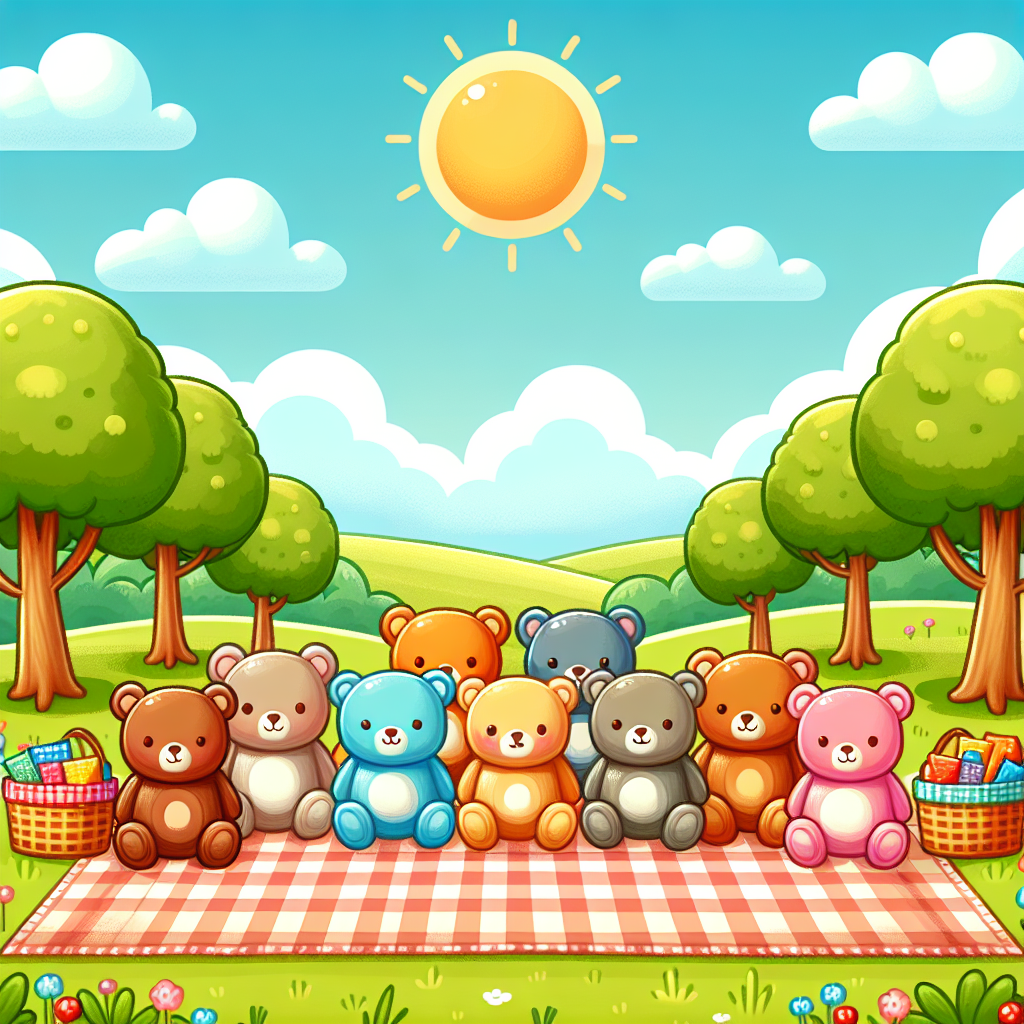 Teddy Bear Picnic Party Paint By Diamonds Kits