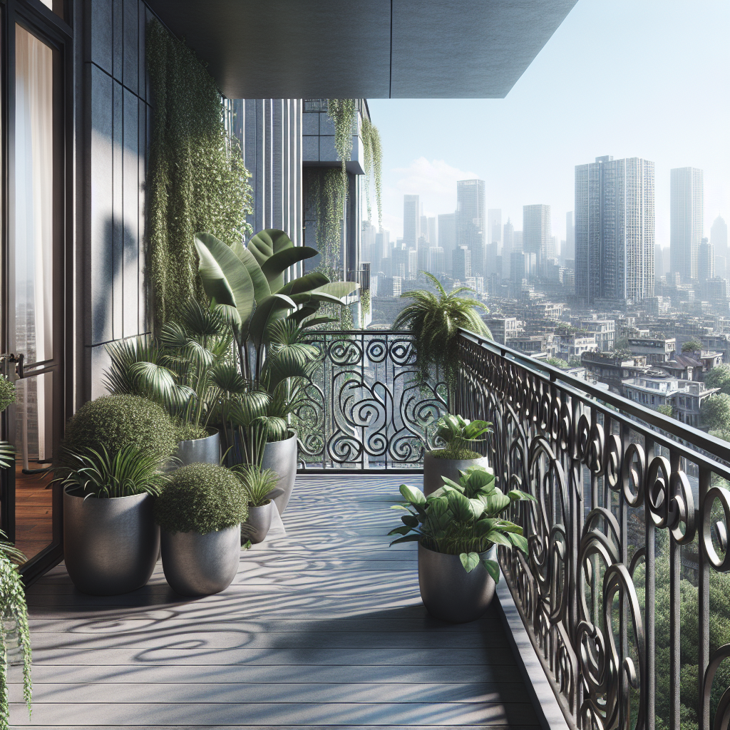 Chic Urban Balcony Paint By Diamonds