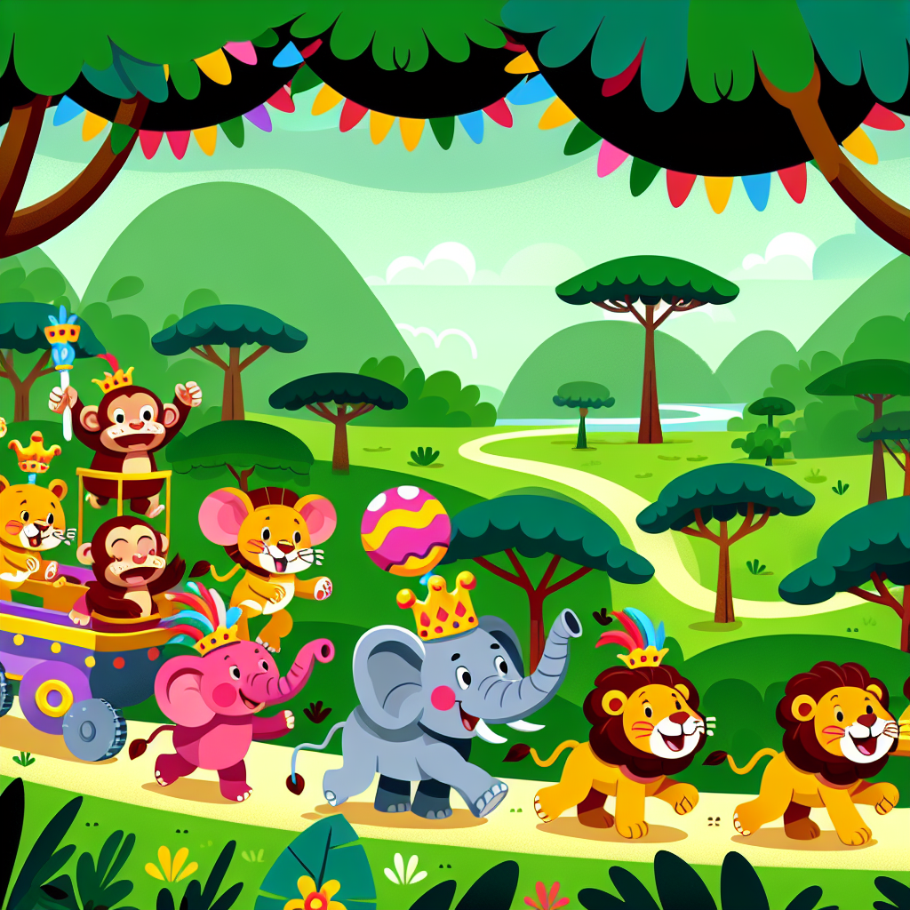 Happy Jungle Parade Diamonded Painting Kits