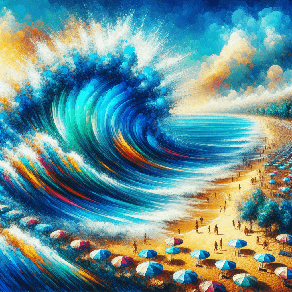 Delightful Ocean Splash Painting By Diamonds Kit