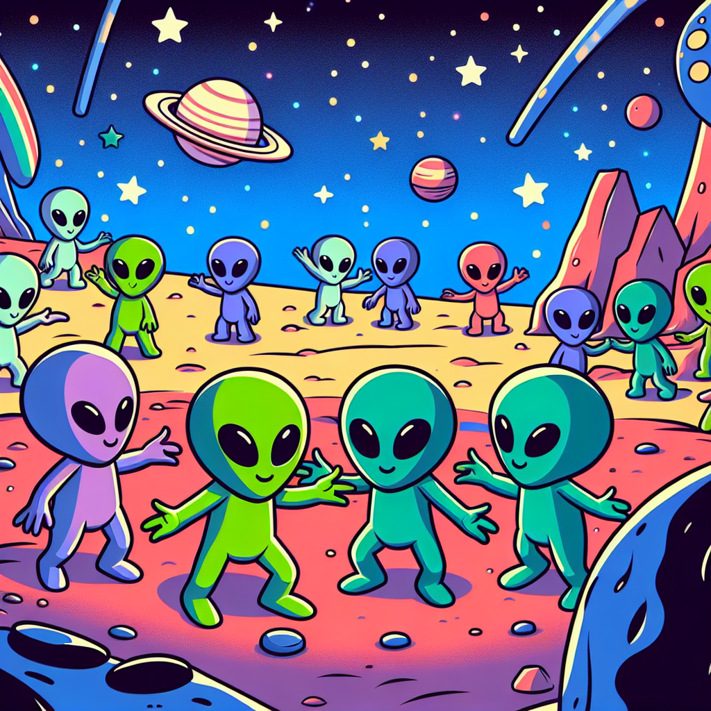 Outer Space Alien Party Paint By Diamonds