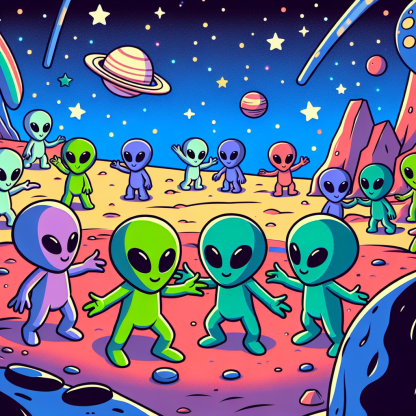 Outer Space Alien Party Paint By Diamonds