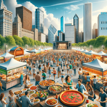 Taste Of Chicago - Illinois Paint By Color