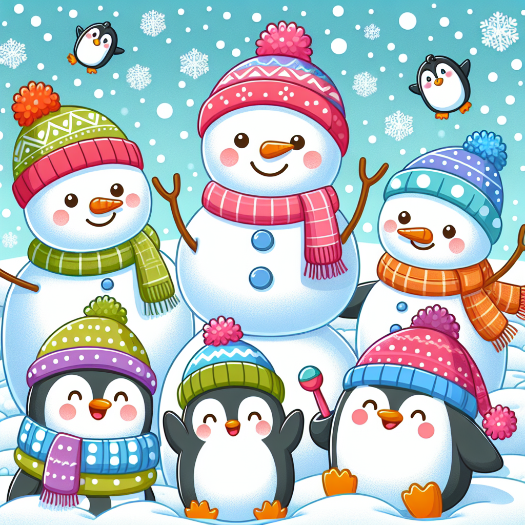Cheery Snowy Friends Painting By Diamonds Kit