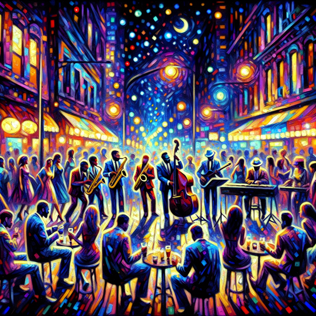 Midnight City Jazz Painting By Diamonds Kit