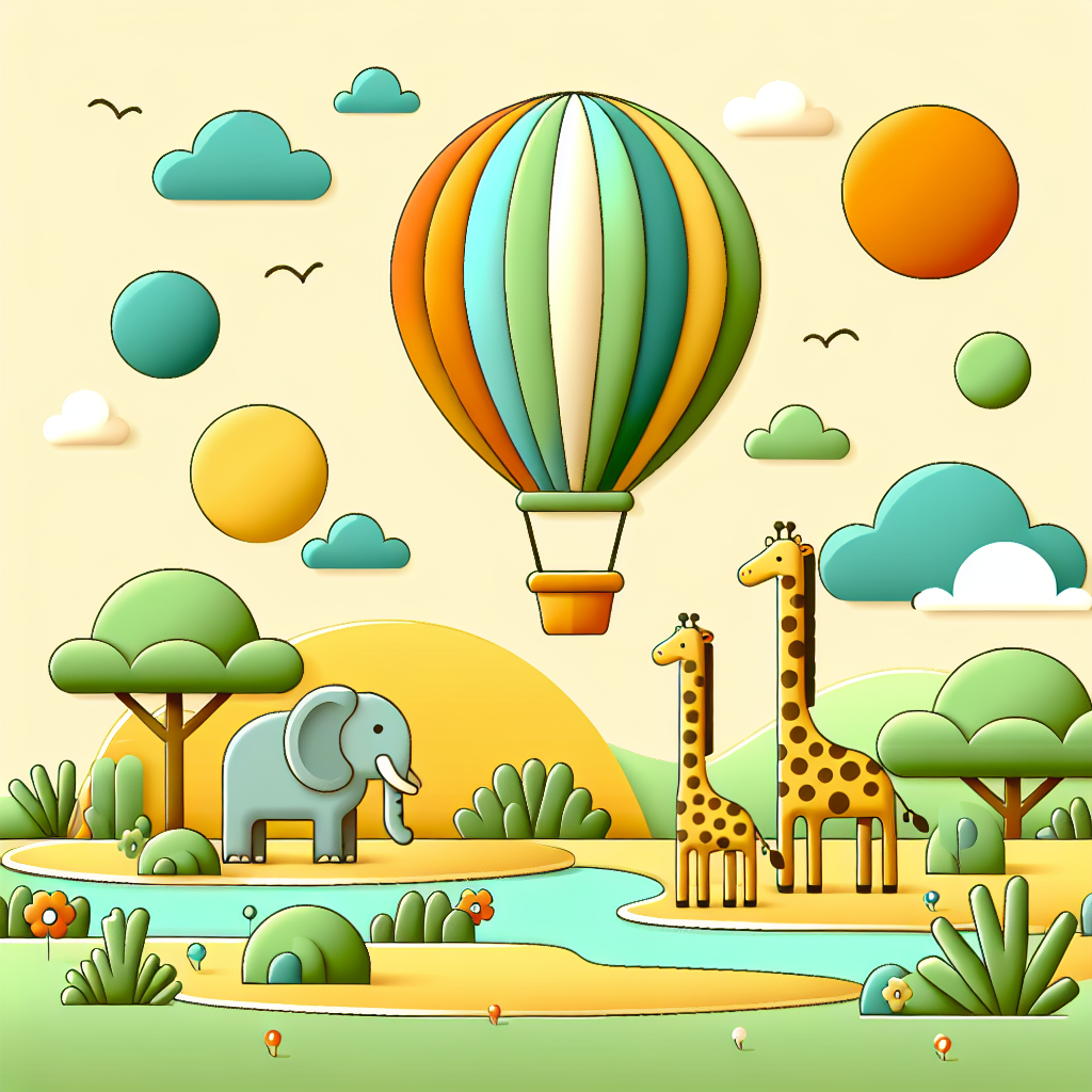 Balloon Safari Expedition 5D DIY Paint By Diamond Kit – Original Paint ...