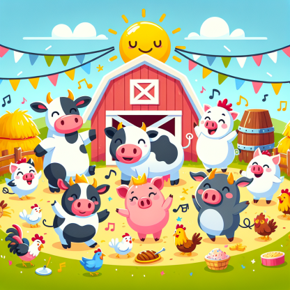 Friendly Farmyard Fiesta Diamond Painting