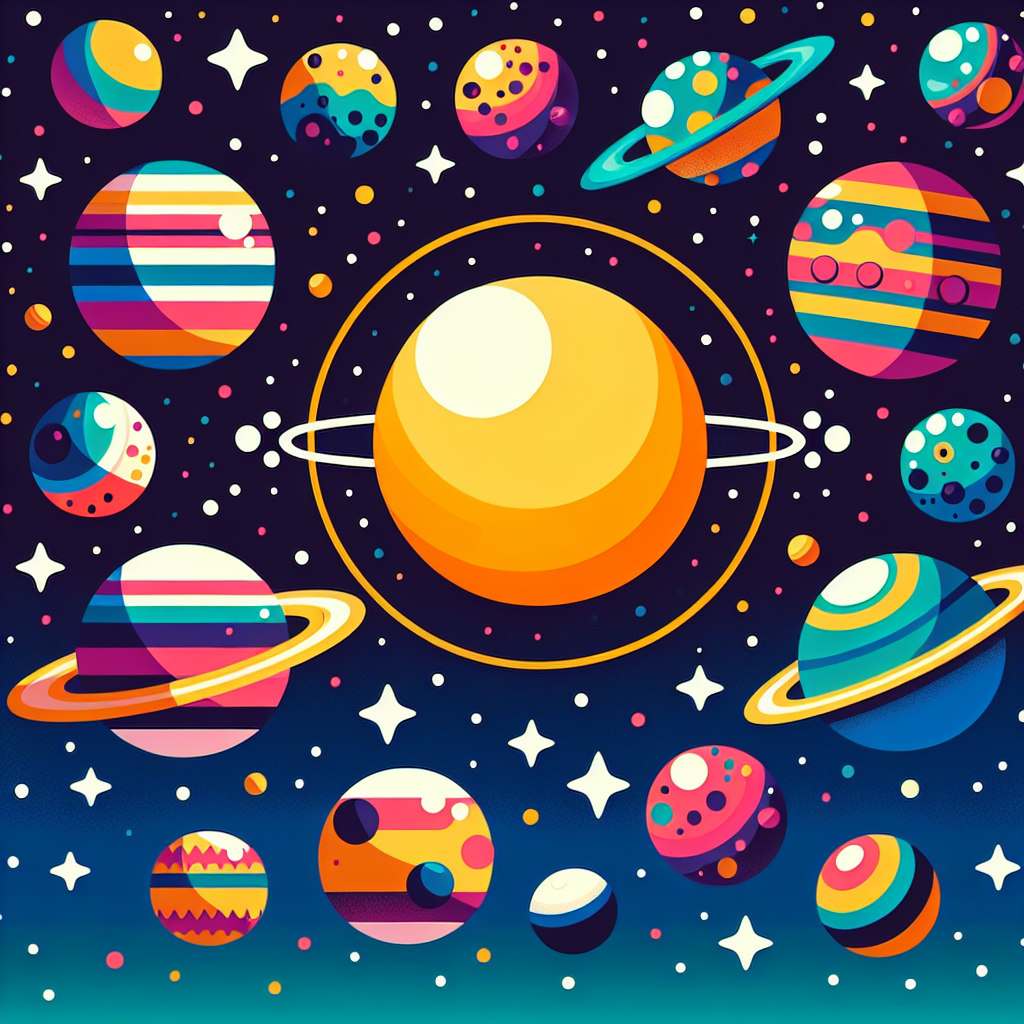 Galaxy Of Planets DIY Paint By Diamonds