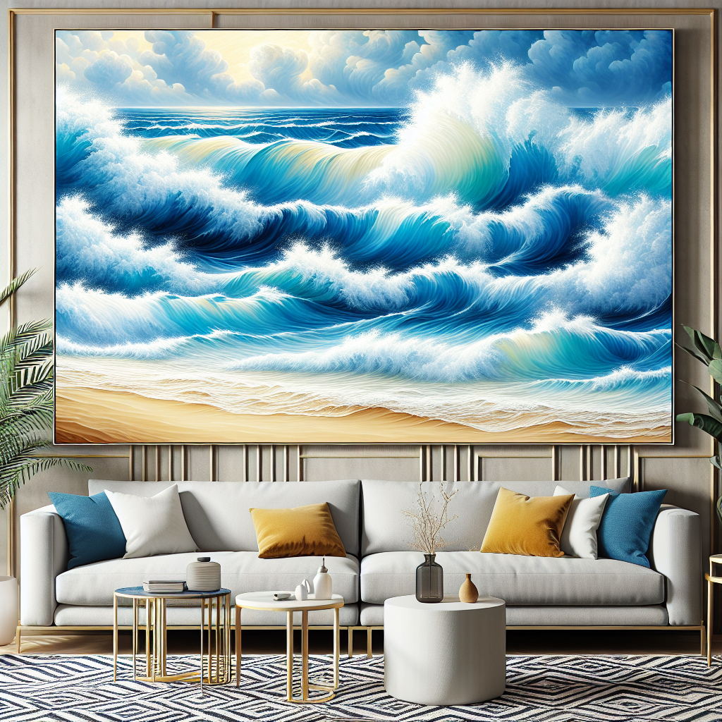 Dazzling Ocean Waves Diamonded Painting Kits
