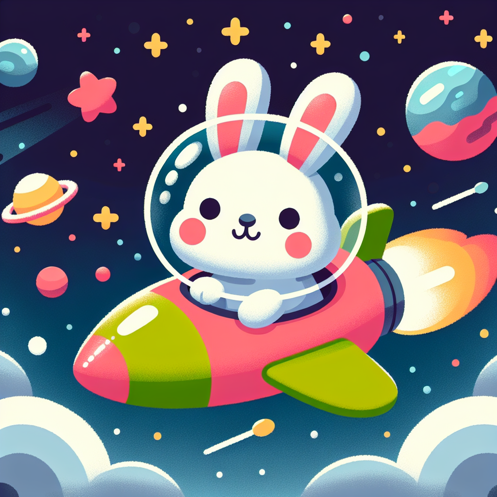 Space Racer Rabbit Paint By Diamonds Kits