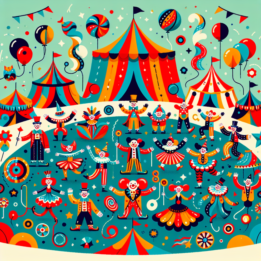 Cheerful Circus Extravaganza Paint By Diamonds Art