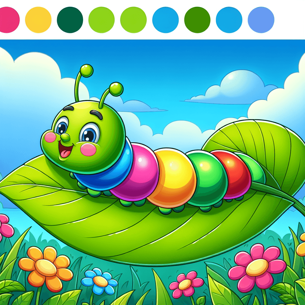 Colorful Caterpillar Painting By Diamonds Kit