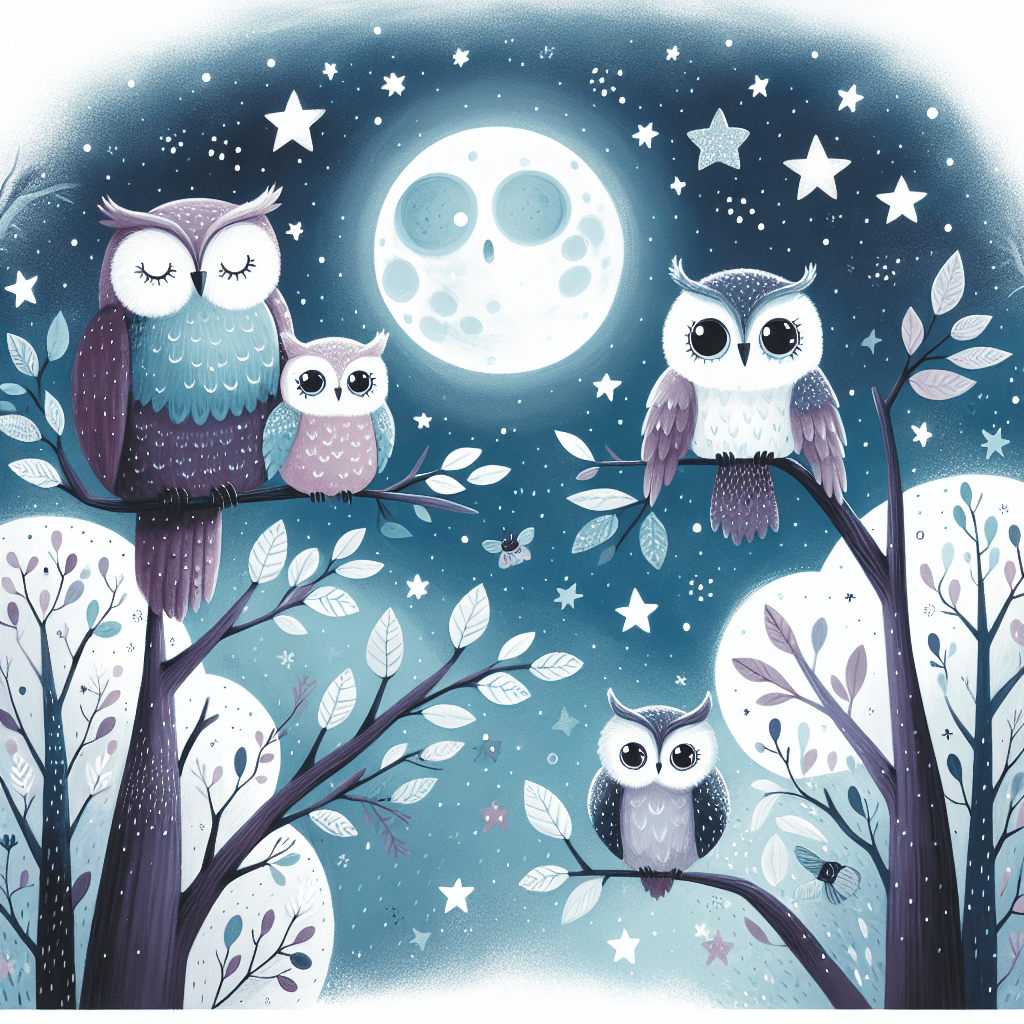 Magical Night Owls Paint By Color