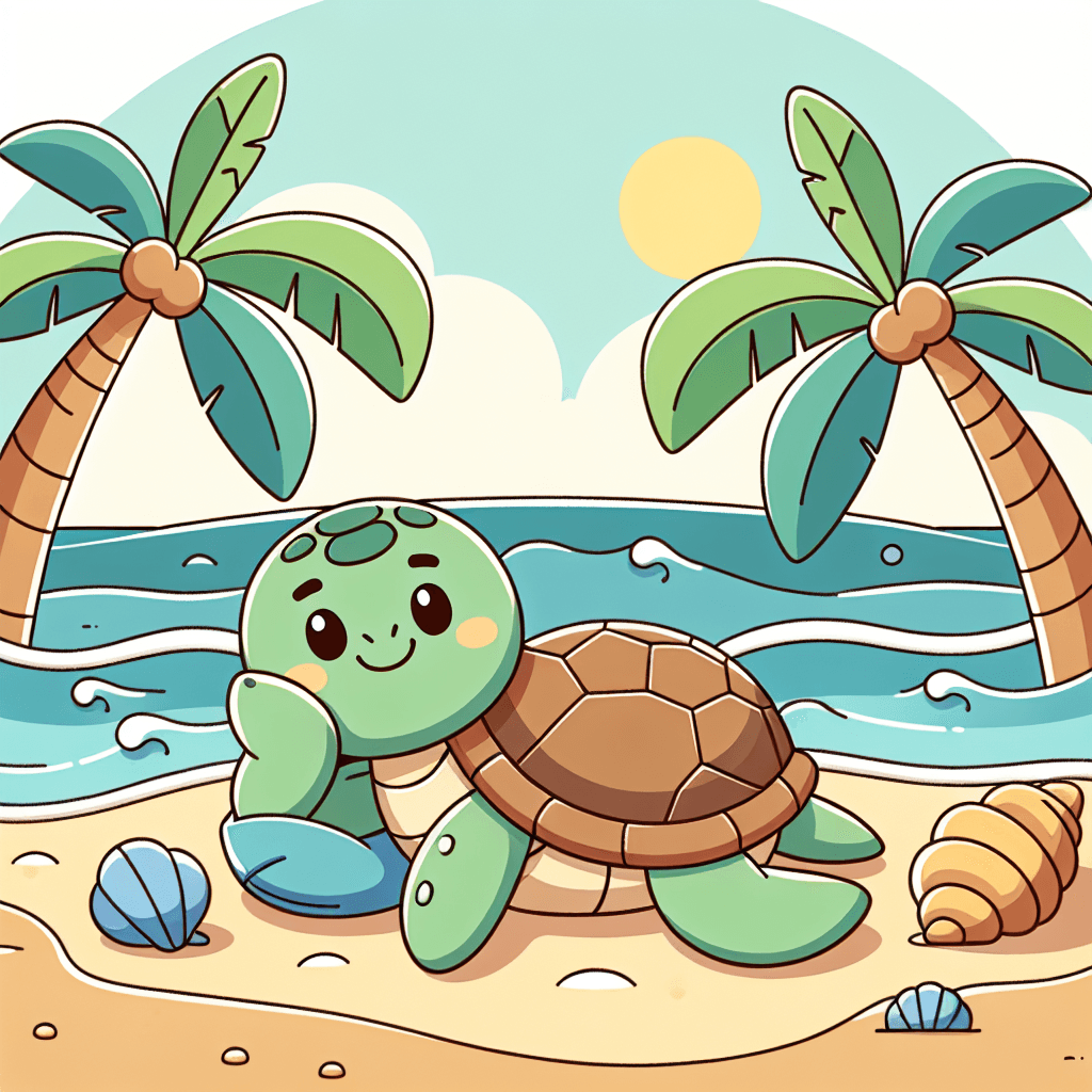 Turtle's Tropical Island Paint By Diamonds