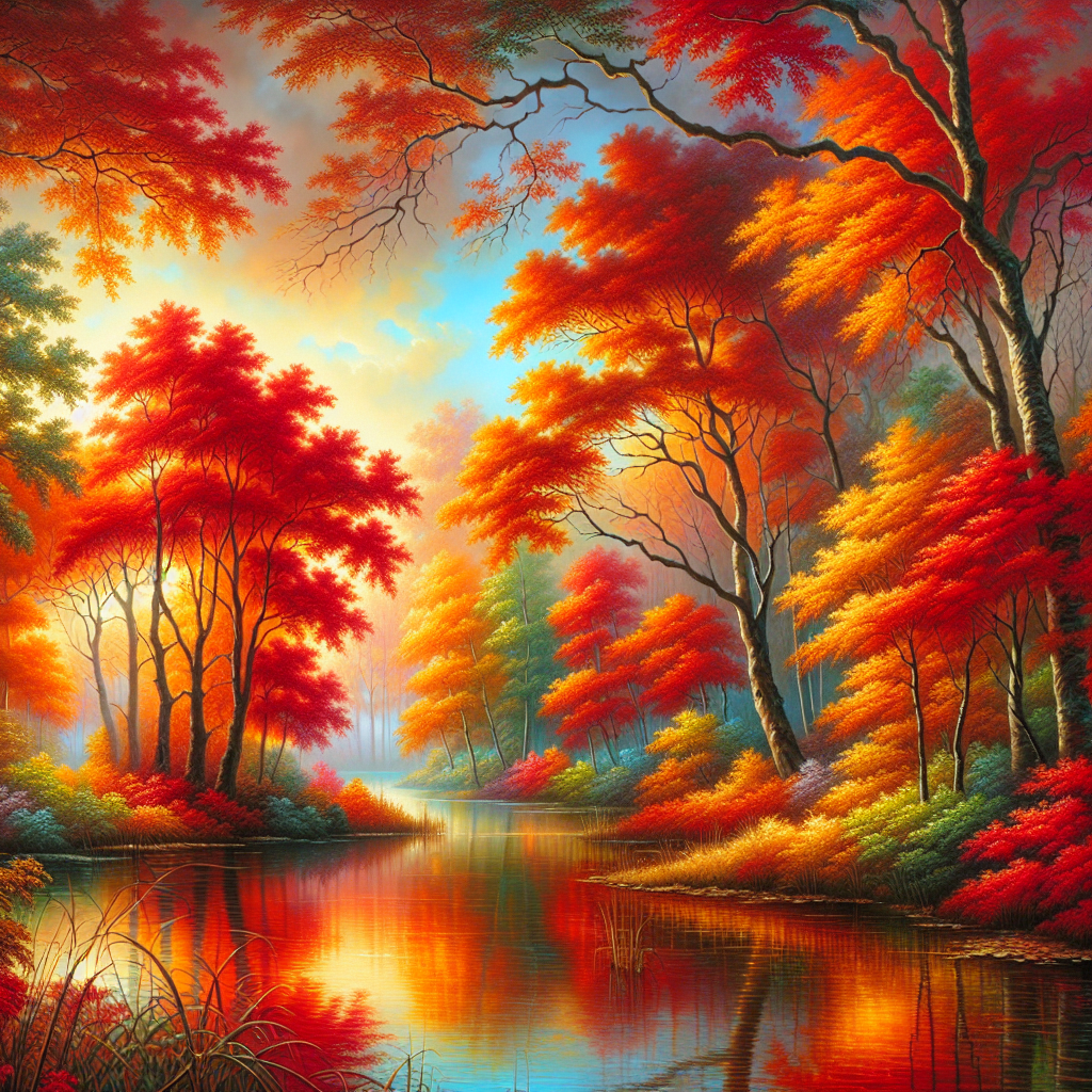 Majestic Autumn Landscape Diamond Painting