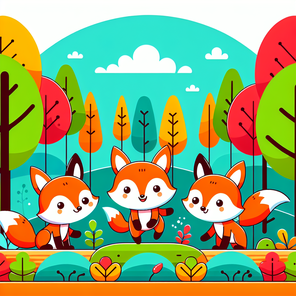 Friendly Foxes Of The Forest Paint By Diamond