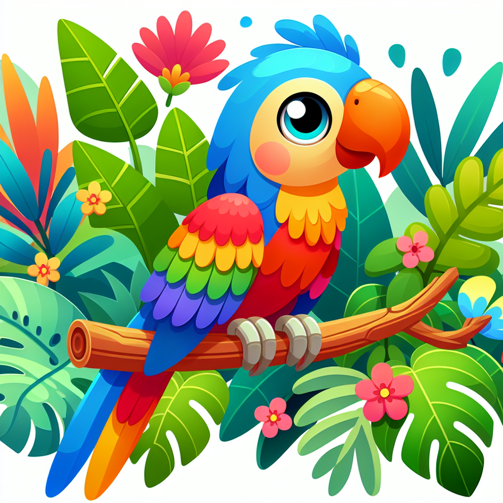 Proud Parrot Paint By Color