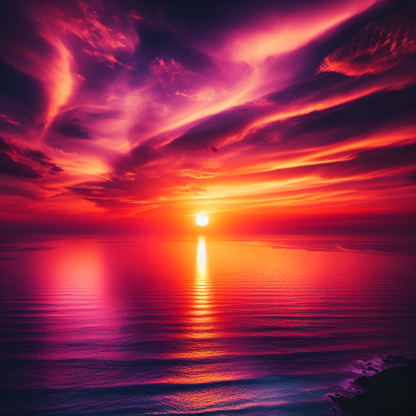 Ocean Sunset Bliss Diamond Painting