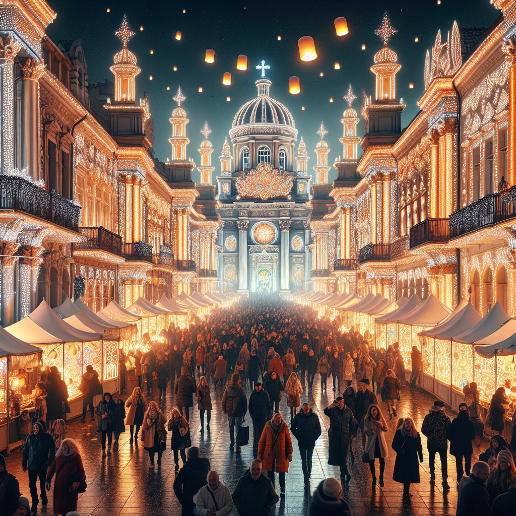 Festival Of Lights - Lyon - France Diamonded Painting Kits